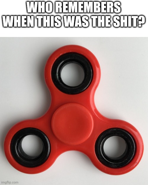 WHO REMEMBERS WHEN THIS WAS THE SHIT? | image tagged in lol,fidget spinner | made w/ Imgflip meme maker