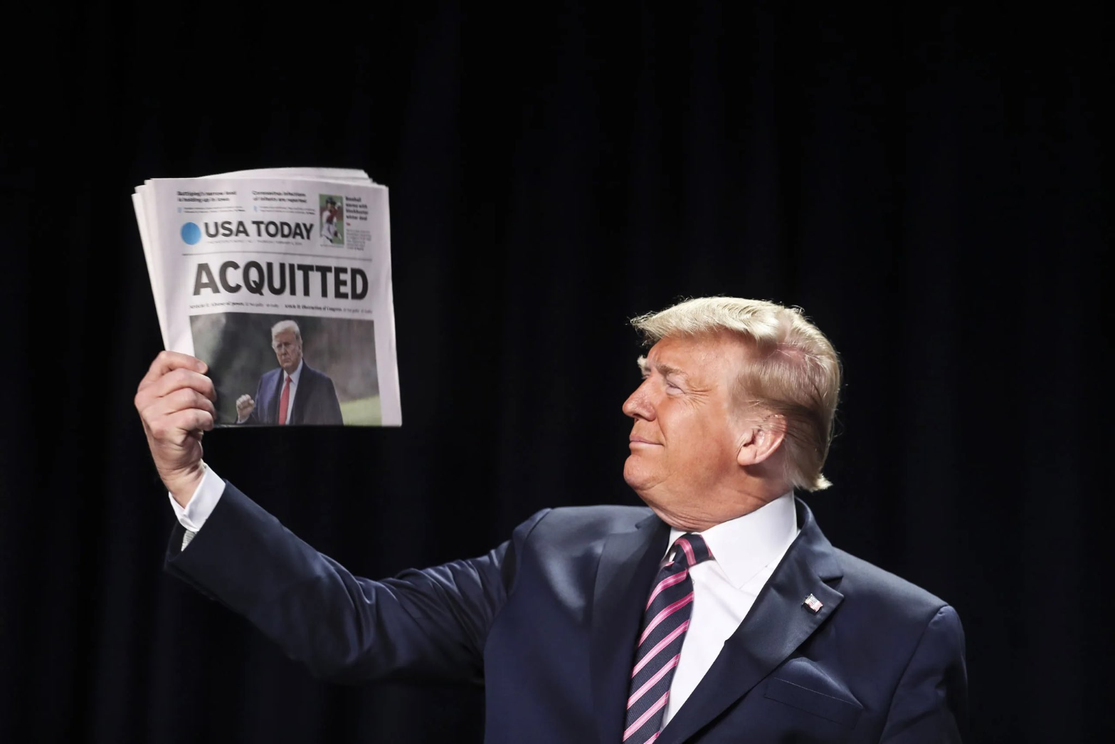 High Quality trump acquitted Blank Meme Template