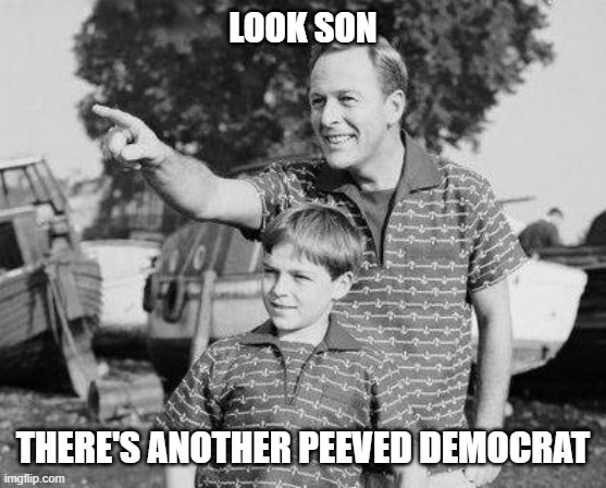 Look Son Meme | LOOK SON THERE'S ANOTHER PEEVED DEMOCRAT | image tagged in memes,look son | made w/ Imgflip meme maker