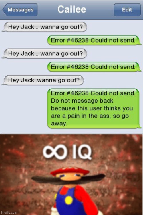 Go away! | image tagged in infinite iq,memes,funny | made w/ Imgflip meme maker