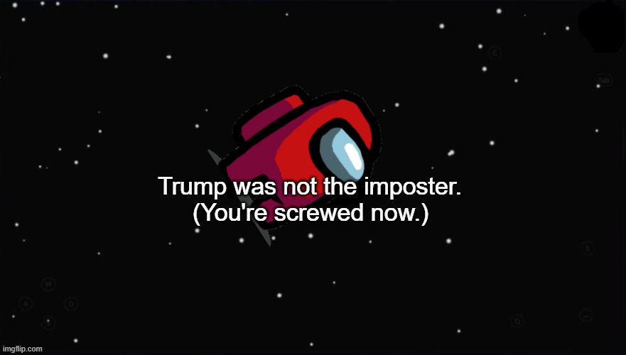 Man overboard. | Trump was not the imposter. (You're screwed now.) | image tagged in x was the impostor,quid pro joe,media bias | made w/ Imgflip meme maker