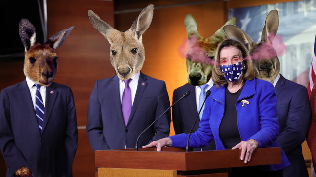 High Quality Nancy Pelosi and Impeachment managers Blank Meme Template