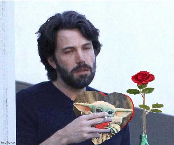 reluctant valentine | image tagged in ben affleck,valentine's day | made w/ Imgflip meme maker