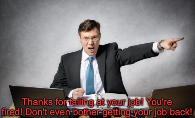 Thanks for failing at your job! | image tagged in thanks for failing at your job | made w/ Imgflip meme maker