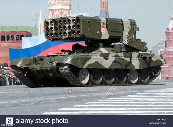 TOS-1 rocket launcher | image tagged in tos-1 rocket launcher | made w/ Imgflip meme maker