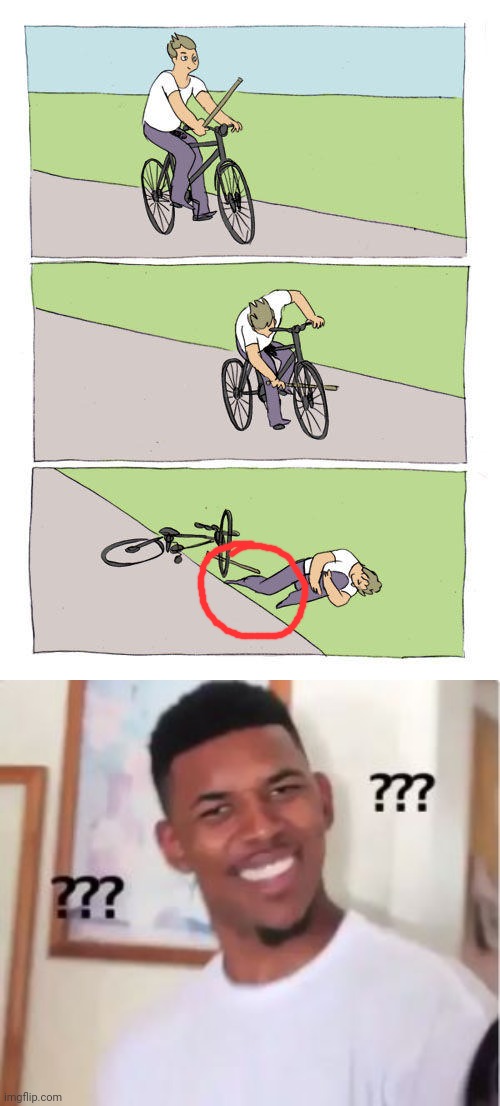 Foot-napper | image tagged in memes,bike fall,nick young | made w/ Imgflip meme maker