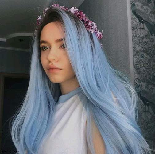 MARRY ME BLUE HAIRED GIRL I DONT EVEN KNOW- | made w/ Imgflip meme maker