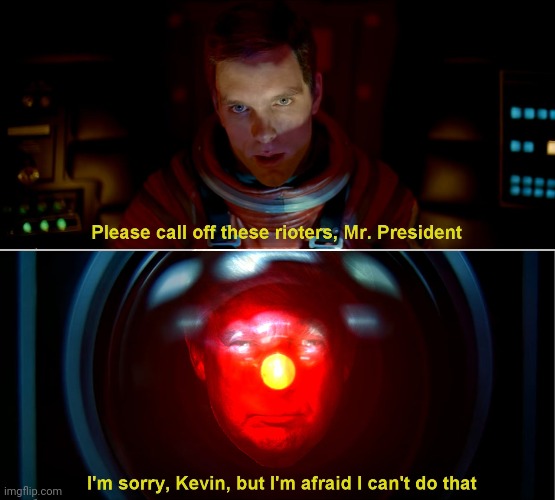 image tagged in 2001 a space odyssey,donald trump | made w/ Imgflip meme maker
