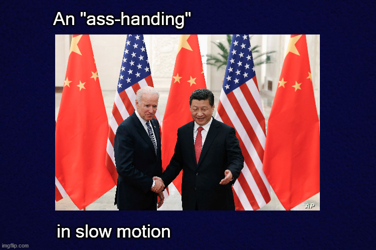 American "ass-handing" in the works | An "ass-handing"; in slow motion | image tagged in politics | made w/ Imgflip meme maker