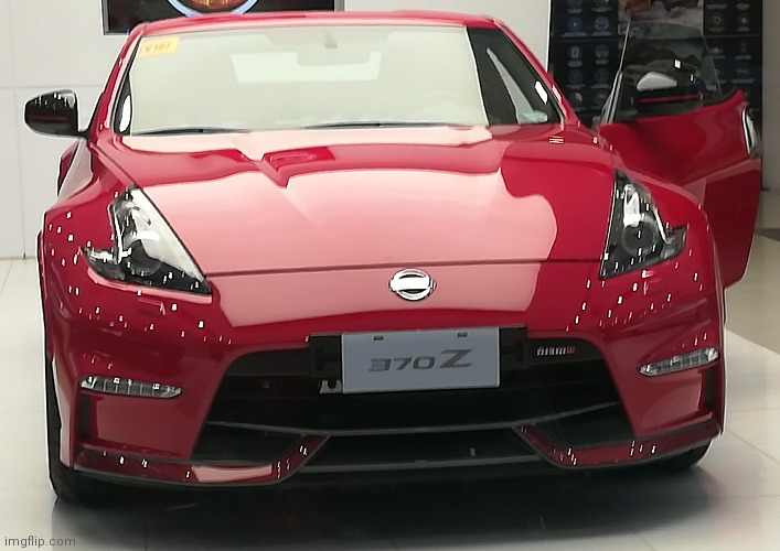 Saw a Nissan 370Z on a Nissan Dealership | image tagged in cars | made w/ Imgflip meme maker
