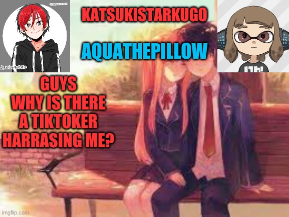 KatsukiStarkugoXAquathepillow | GUYS
WHY IS THERE A TIKTOKER HARRASING ME? | image tagged in katsukistarkugoxaquathepillow | made w/ Imgflip meme maker