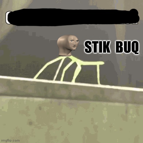 Stik buq | STIK  BUQ | image tagged in stick bugged | made w/ Imgflip meme maker