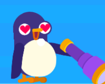 BM penguin loves u Blank Meme Template