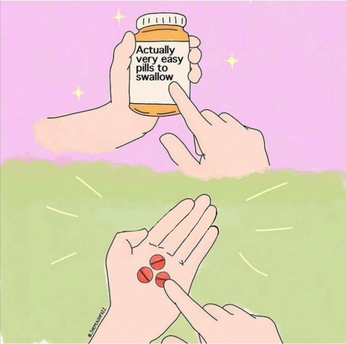 Easy to swallow pills Blank Meme Template