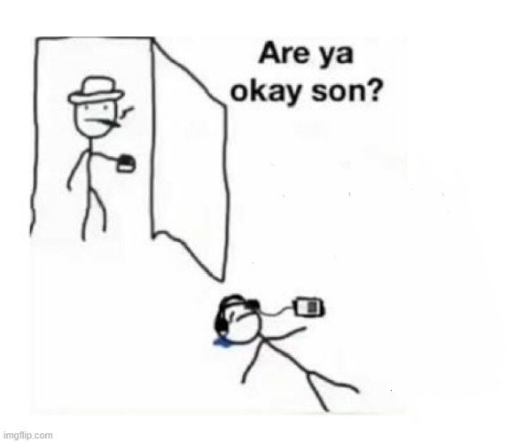 Are You Okay Son Meme Template