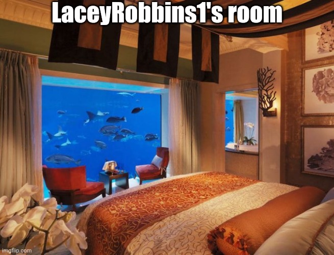 Underwater hotel room | LaceyRobbins1's room | image tagged in underwater hotel room | made w/ Imgflip meme maker