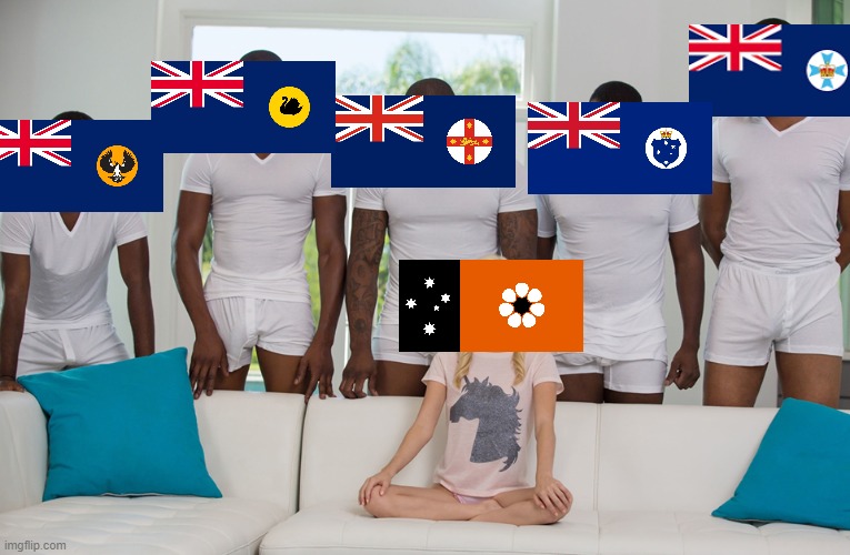 Australian Flags | image tagged in flags,australia | made w/ Imgflip meme maker