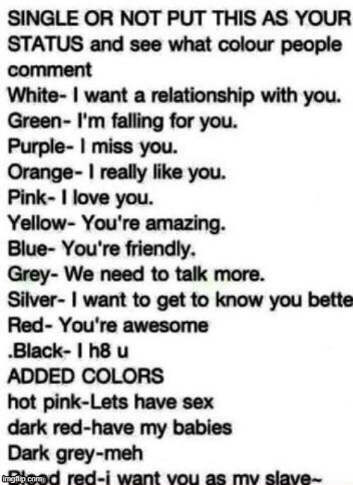 I love how my favorite color means friendly | made w/ Imgflip meme maker