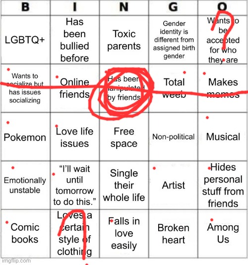 TheSuitedGayWeeb's Bingo | image tagged in jer-sama's bingo | made w/ Imgflip meme maker