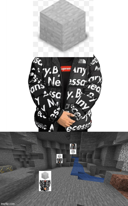Dripstone | image tagged in goku drip,drip,minecraft,cave | made w/ Imgflip meme maker