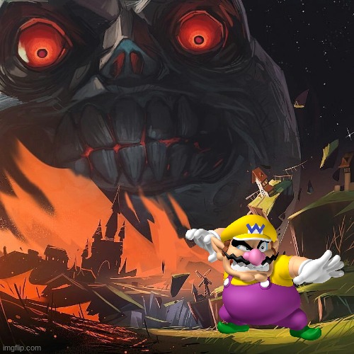 Wario dies from the moon.mp3 | image tagged in wario dies,wario,moon,memes | made w/ Imgflip meme maker