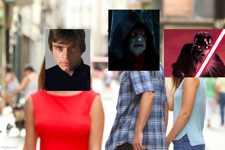 Sith hunting | image tagged in memes,distracted boyfriend | made w/ Imgflip meme maker