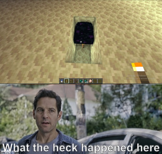 Here is the answer | image tagged in antman what the heck happened here | made w/ Imgflip meme maker