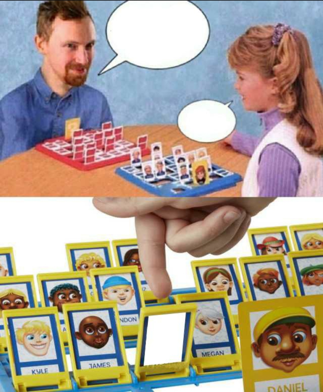 High Quality Guess who? Blank Meme Template