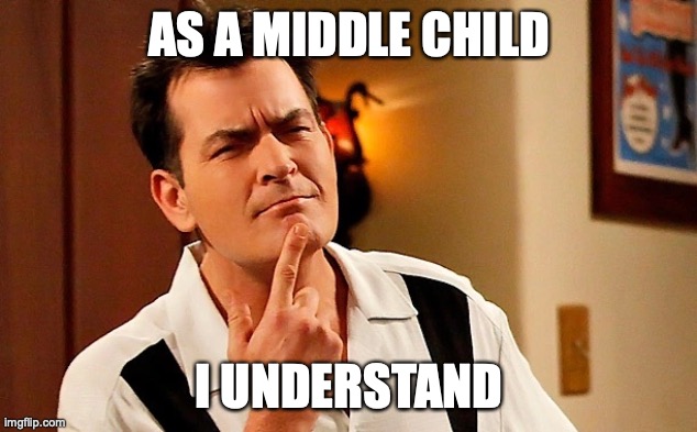 I UNDERSTAND  | AS A MIDDLE CHILD I UNDERSTAND | image tagged in i understand | made w/ Imgflip meme maker