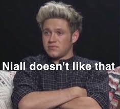 Niall doesn't like that Blank Meme Template
