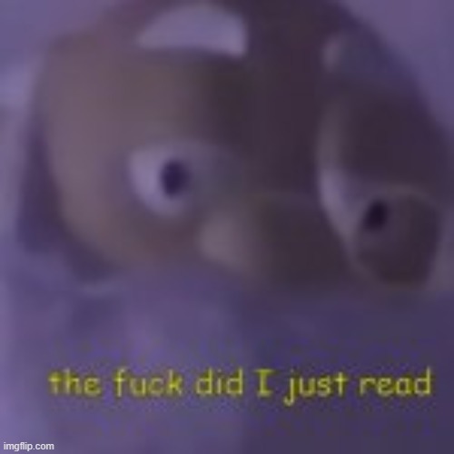 The fuck did I just read | image tagged in the fuck did i just read | made w/ Imgflip meme maker