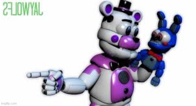 Funtime Freddy Point | image tagged in funtime freddy point | made w/ Imgflip meme maker