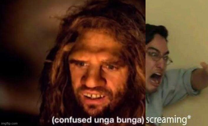 Confused Unga Bunga | image tagged in confused unga bunga | made w/ Imgflip meme maker