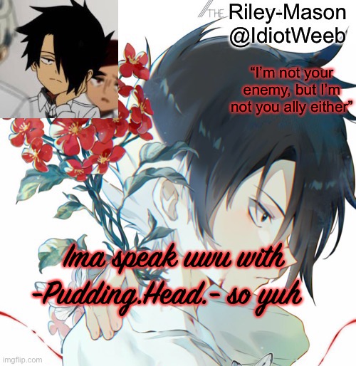 Ray temp | Ima speak uwu with -Pudding.Head.- so yuh | image tagged in ray temp | made w/ Imgflip meme maker