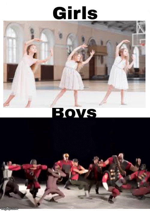 How girls dance vs how boys dance | image tagged in boys v girls,dancing | made w/ Imgflip meme maker