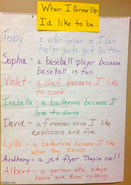 Which one of these are you most likely want to do? | image tagged in funny,memes,when i grow up | made w/ Imgflip meme maker