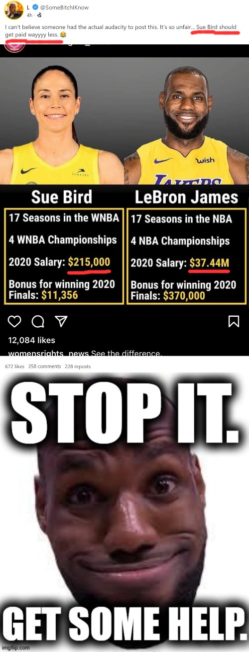 Even Lebron does not approve this message | image tagged in gab sexist,lebron james stop it get some help,sexism,sexist,lebron james,internet trolls | made w/ Imgflip meme maker