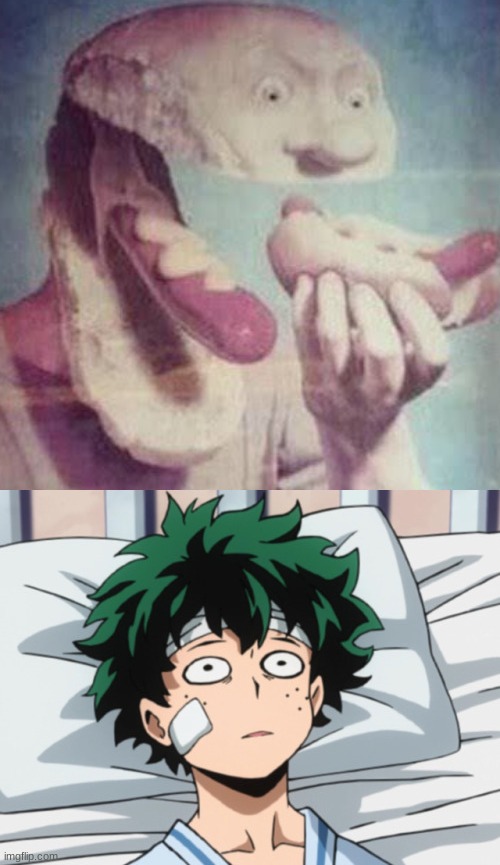 image tagged in deku is scarred | made w/ Imgflip meme maker