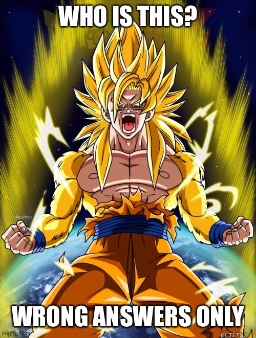 M | WHO IS THIS? WRONG ANSWERS ONLY | image tagged in goku | made w/ Imgflip meme maker