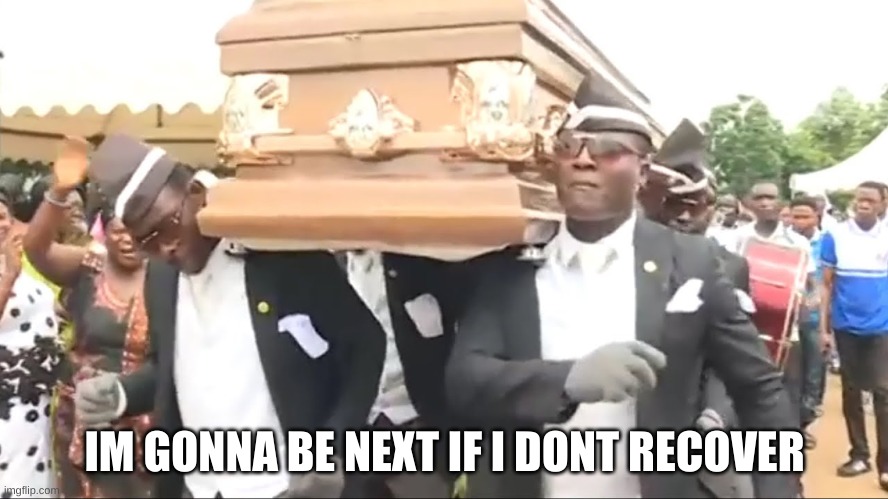 i might've even proposed to him | IM GONNA BE NEXT IF I DONT RECOVER | image tagged in coffin dance | made w/ Imgflip meme maker