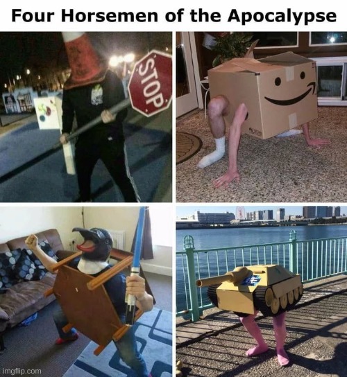 image tagged in four horsemen,apocalypse | made w/ Imgflip meme maker