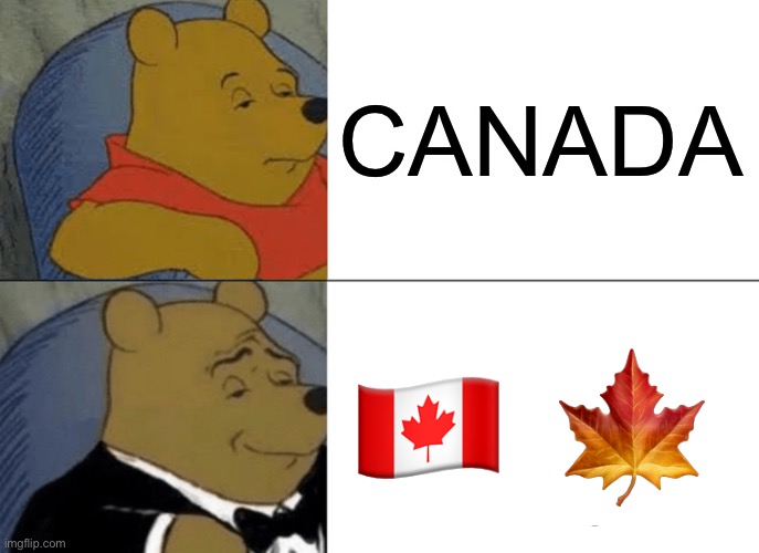 Tuxedo Winnie The Pooh Meme | CANADA ?? ? | image tagged in memes,tuxedo winnie the pooh | made w/ Imgflip meme maker