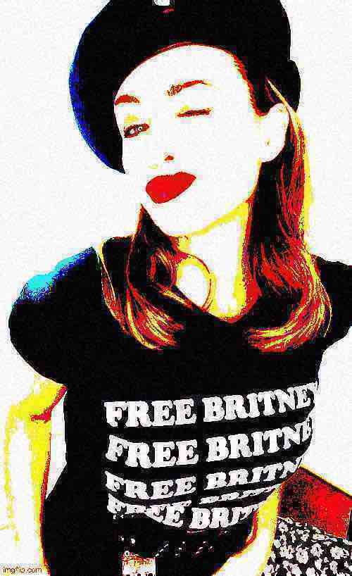 High Quality Dannii Free Britney Deep-fried 3 Blank Meme Template