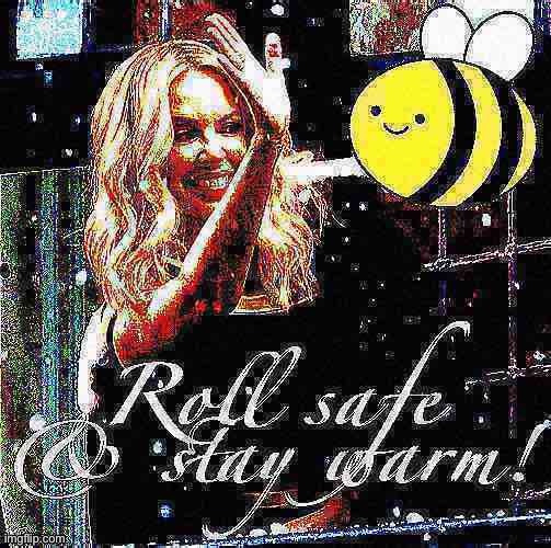 Beez/Kami hopes you are all safe & well | image tagged in beez/kami propaganda roll safe stay warm deep-fried 1,snow,snow day,roll safe,winter storm,winter is here | made w/ Imgflip meme maker