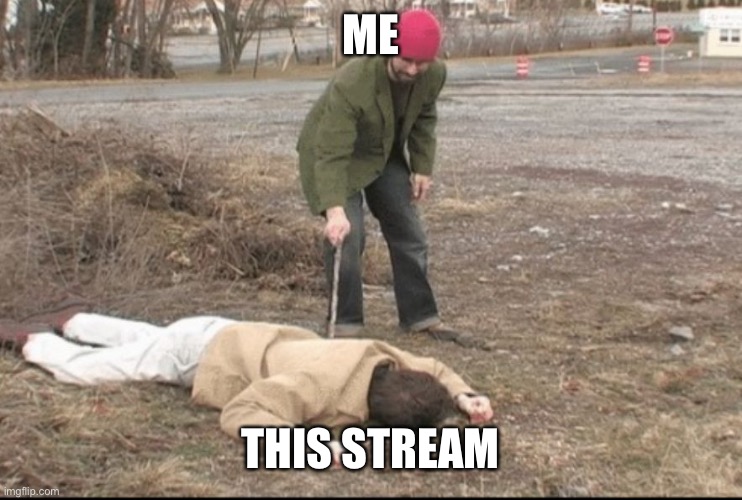 you dead ? | ME; THIS STREAM | image tagged in you dead | made w/ Imgflip meme maker