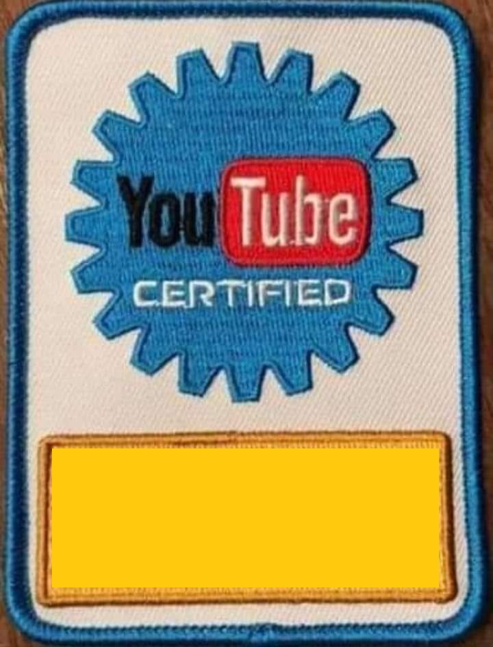 YouTube Certified Blank Meme Template