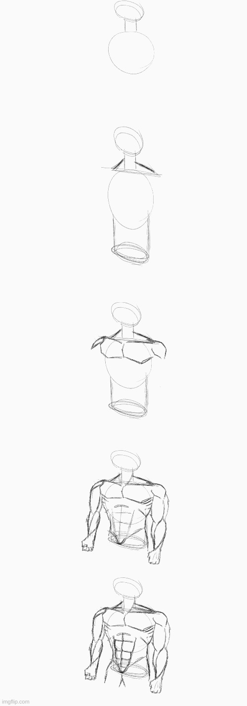 how to draw the chest and arms and little bit of the legs | image tagged in drawing | made w/ Imgflip meme maker