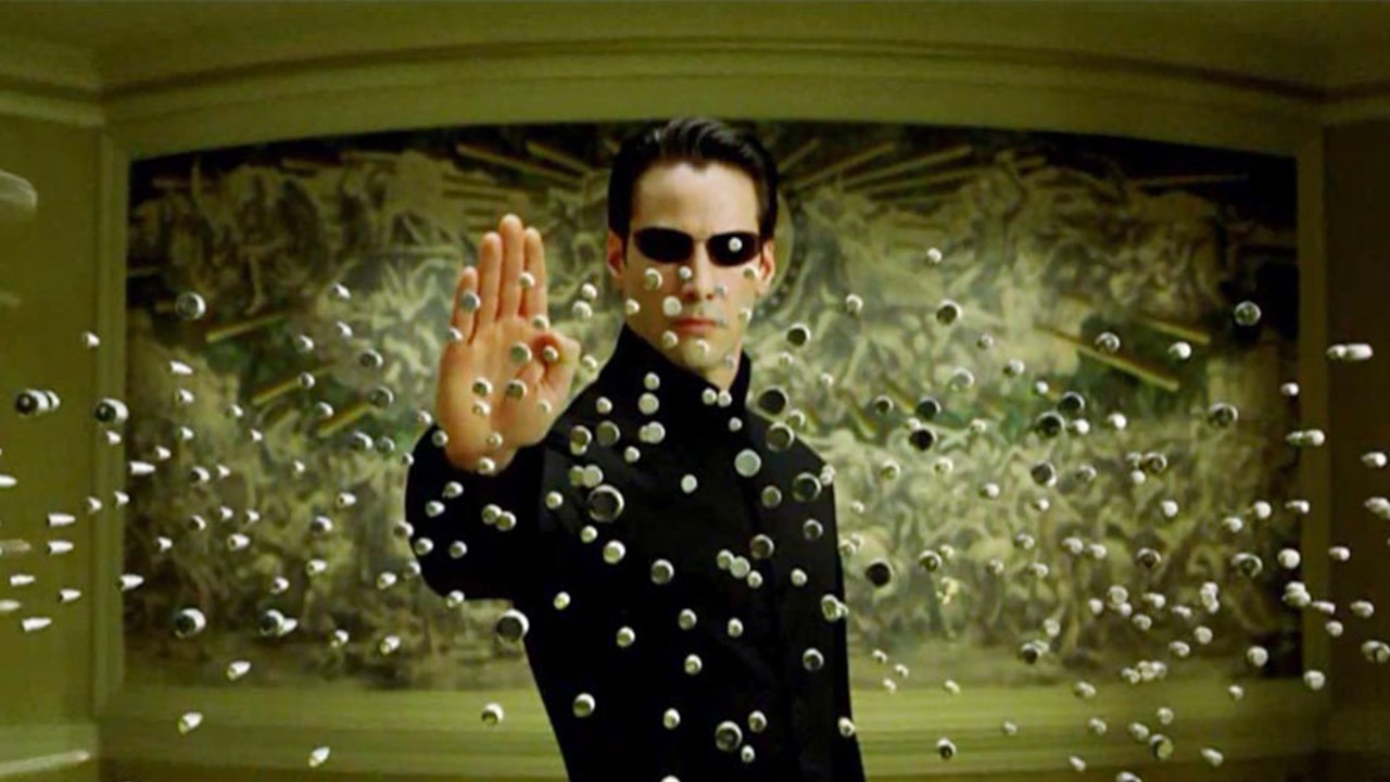Matrix bullets Blank Meme Template