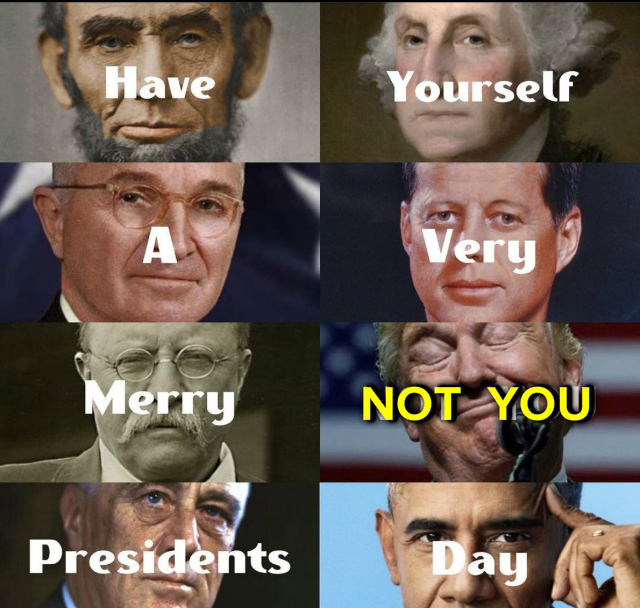 High Quality Presidents Day Blank Meme Template