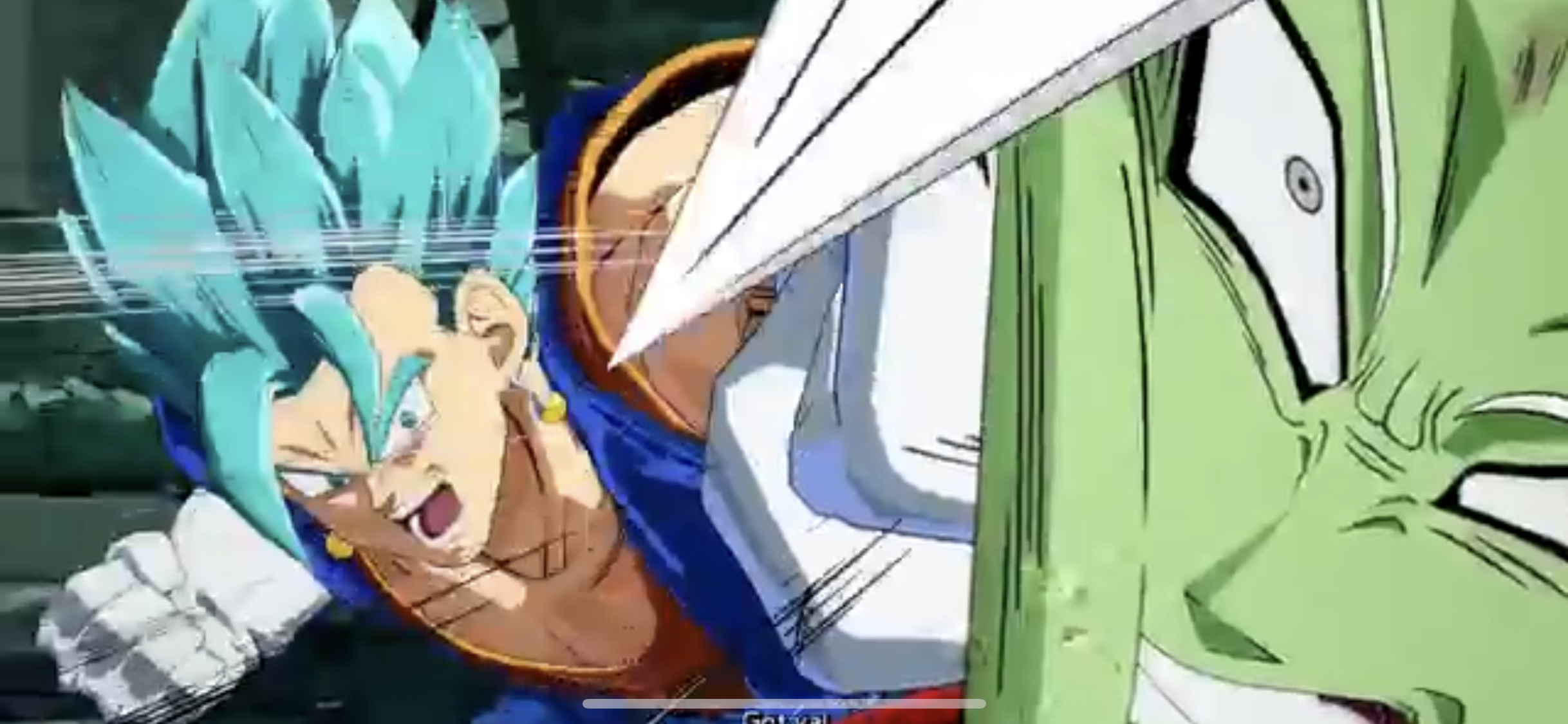 High Quality Vegito punching Blank Meme Template